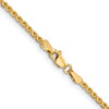 Lex & Lu 14k Yellow Gold 1.8mm Solid D/C Spiga Chain Necklace or Bracelet- 4 - Lex & Lu