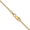 Lex & Lu 14k Yellow Gold 1.3mm Solid D/C Cable Chain Necklace or Bracelet- 4 - Lex & Lu