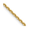 Lex & Lu 14k Yellow Gold 1.65mm Solid D/C Cable Chain Necklace or Bracelet - Lex & Lu