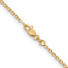 Lex & Lu 14k Yellow Gold 1.65mm Solid D/C Cable Chain Necklace or Bracelet- 4 - Lex & Lu