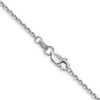 Lex & Lu 14k White Gold 1.3mm Solid D/C Cable Chain Necklace or Bracelet- 4 - Lex & Lu