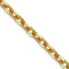 Lex & Lu 14k Yellow Gold 3mm D/C Cable Chain Necklace LAL93079 - Lex & Lu