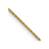 Lex & Lu 14k Yellow Gold .8mm Round D/C Wheat Chain Necklace or Bracelet - Lex & Lu