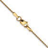 Lex & Lu 14k Yellow Gold 1.0mm D/C Wheat Chain Necklace or Bracelet- 4 - Lex & Lu