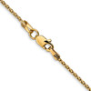 Lex & Lu 14k Yellow Gold 1.5mm D/C Wheat Chain Necklace or Bracelet- 4 - Lex & Lu