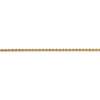 Lex & Lu 14k Yellow Gold 1.9mm Round D/C Wheat Chain Necklace or Bracelet- 3 - Lex & Lu