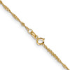 Lex & Lu 14k Yellow Gold 1.4mm Singapore Chain Necklace, Bracelet or Anklet- 4 - Lex & Lu