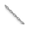 Lex & Lu 14k White Gold 1.3mm Heavy Rope Chain Necklace - Lex & Lu