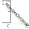 Lex & Lu 14k White Gold 1.3mm Heavy Rope Chain Necklace- 5 - Lex & Lu