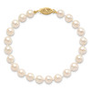 Lex & Lu 14k Yellow Gold 6-7mm Round S/W Akoya Cultured Pearl Necklace LAL93157- 3 - Lex & Lu