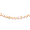 Lex & Lu 14k Yellow Gold 8-9mm Pink Near Round FWC Pearl Necklace - Lex & Lu