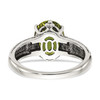 Lex & Lu 14k Yellow Gold w/Sterling Silver Peridot Ring LAL93461- 6 - Lex & Lu