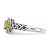 Lex & Lu 14k Yellow Gold w/Sterling Silver Peridot Ring LAL93463- 3 - Lex & Lu