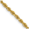 Lex & Lu 14k Yellow Gold 2.25mm D/C Quadruple Rope Chain Necklace or Bracelet - Lex & Lu