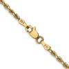 Lex & Lu 14k Yellow Gold 2.25mm D/C Quadruple Rope Chain Necklace or Bracelet- 4 - Lex & Lu