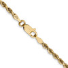 Lex & Lu 14k Yellow Gold 2.75mm D/C Quadruple Rope Chain Necklace or Bracelet- 4 - Lex & Lu