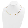 Lex & Lu 14k Two-tone Gold Lt Reversible 3mm Omega ender Necklace- 2 - Lex & Lu