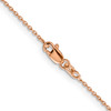 Lex & Lu 14k Rose Gold 1.0mm Cable Chain Necklace- 4 - Lex & Lu