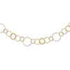 Lex & Lu 14k Yellow Gold Yellow Combo Circle Chain Necklace - Lex & Lu