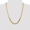 Lex & Lu 14k Yellow Gold 5.0mm Silky Herringbone Chain Necklace or Bracelet- 2 - Lex & Lu