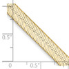 Lex & Lu 14k Yellow Gold 5.5mm Silky Herringbone Chain Necklace or Bracelet- 5 - Lex & Lu