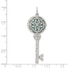 Lex & Lu Sterling Silver CZ Key Locket LAL9378 - 3 - Lex & Lu