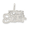 Lex & Lu Sterling Silver I (heart) my Sister Pendant - Lex & Lu