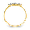 Lex & Lu 10k Yellow Gold CZ Ring LAL96561 - 2 - Lex & Lu