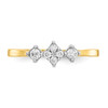 Lex & Lu 10k Yellow Gold CZ Ring LAL96561 - 5 - Lex & Lu