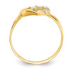 Lex & Lu 10k Yellow Gold CZ Heart Ring LAL96566 - 2 - Lex & Lu