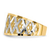 Lex & Lu 10k Yellow Gold Yellow w/Rhodium D/C Filigree Ring LAL96606 - 4 - Lex & Lu