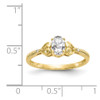 Lex & Lu 10k Yellow Gold Topaz Diamond Ring 10XB27 - 3 - Lex & Lu