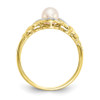 Lex & Lu 10k Yellow Gold FW Cultured Pearl Diamond Ring 10XB30 - 2 - Lex & Lu