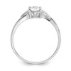 Lex & Lu 10k White Gold Polished Geniune Topaz Birthstone Ring 10XBR1 LAL96722 - 2 - Lex & Lu