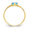 Lex & Lu 10k Yellow Gold Geniune Blue Topaz Birthstone Ring 10XBR1 LAL96742 - 2 - Lex & Lu