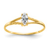 Lex & Lu 10k Yellow Gold Polished Geniune Topaz Birthstone Ring 10XBR1 LAL96758 - Lex & Lu