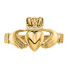 Lex & Lu 14k Yellow Gold Polished Claddagh Ring LAL96822 - 5 - Lex & Lu