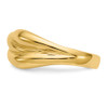 Lex & Lu 14k Yellow Gold Polished Twisted Dome Ring LAL96829 - 4 - Lex & Lu