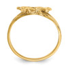 Lex & Lu 14k Yellow Gold Polished Horse Ring - 2 - Lex & Lu