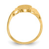 Lex & Lu 14k Yellow Gold Signet Ring LAL96847 - 2 - Lex & Lu