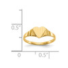 Lex & Lu 14k Yellow Gold Children's Signet Ring - 3 - Lex & Lu