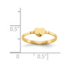 Lex & Lu 14k Yellow Gold Heart Signet Ring LAL96859 - 3 - Lex & Lu