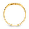 Lex & Lu 14k Yellow Gold Signet Ring LAL96864 - 2 - Lex & Lu