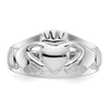 Lex & Lu 14k White Gold Ladies Claddagh Ring LAL96921 - 5 - Lex & Lu