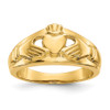 Lex & Lu 14k Yellow Gold Polished Ladies Claddagh Ring LAL96922 - Lex & Lu