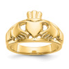 Lex & Lu 14k Yellow Gold Polished Ladies Claddagh Ring LAL96926 - Lex & Lu