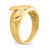 Lex & Lu 14k Yellow Gold Polished Ladies Claddagh Ring LAL96926 - 7 - Lex & Lu