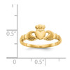 Lex & Lu 14k Yellow Gold Claddagh Ring - 3 - Lex & Lu