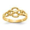 Lex & Lu 14k Yellow Gold Free Form Knot Ring LAL96954 - Lex & Lu