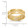 Lex & Lu 14k Yellow Gold Polished Celtic Knot Band LAL96988 - 3 - Lex & Lu